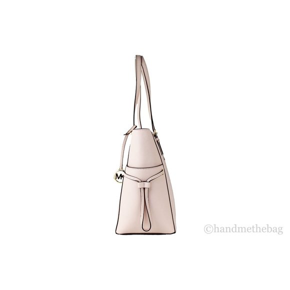 NWT Michael Kors Gilly Large Powder Blush Leather Travel Drawstring Tote Handbag - Picture 4 of 8